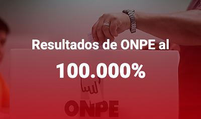 Resultado de ONPE al 100%